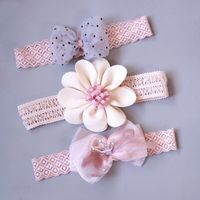 Cute Flower Bow Knot Lace Printing Hair Band main image 3