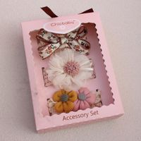 Cute Flower Bow Knot Lace Printing Hair Band sku image 15