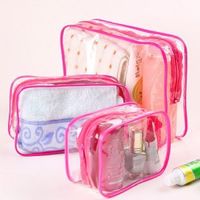 Women's All Seasons Pvc Solid Color Fashion Transparent Pillow Shape Zipper Cosmetic Bag sku image 17