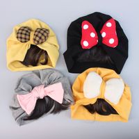 Children Unisex Cute Bow Knot Bowknot Baby Hat main image 1