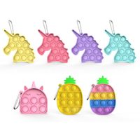 Cute Animal Silica Gel Children Unisex Bag Pendant Keychain 1 Piece main image 1