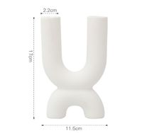 Nordic Creative Geometric Ceramic Candle Holder Home Dining Table Ornamentss sku image 25