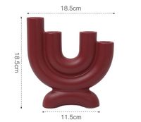 Nordic Creative Geometric Ceramic Candle Holder Home Dining Table Ornamentss sku image 32