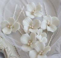 Sweet Flower Metal Handmade Artificial Pearls main image 1