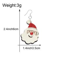 Cute Santa Claus Pu Leather Women's Drop Earrings 1 Pair main image 2