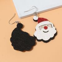 Cute Santa Claus Pu Leather Women's Drop Earrings 1 Pair main image 5