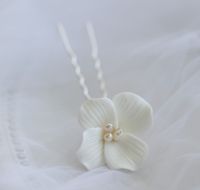 Sweet Flower Metal Handmade Artificial Pearls sku image 1
