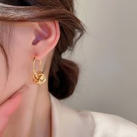 Simple Style Geometric Copper Gold Plated Ear Studs 1 Pair main image 5