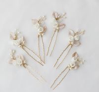 Sweet Flower Metal Artificial Pearls 1 Piece main image 1