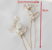 Sweet Flower Metal Artificial Pearls 1 Piece sku image 1