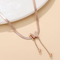 Fashion Butterfly Stainless Steel Necklace 1 Piece main image 4