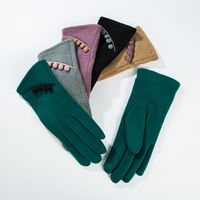 Women's Elegant Solid Color Polyester Cotton Gloves 1 Pair main image 7
