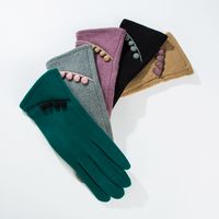 Women's Elegant Solid Color Polyester Cotton Gloves 1 Pair main image 6