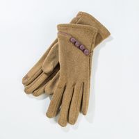 Women's Elegant Solid Color Polyester Cotton Gloves 1 Pair sku image 1