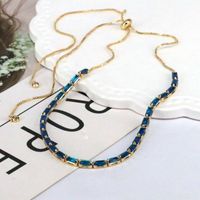 Fashion Geometric Copper Gold Plated Zircon Necklace 1 Piece main image 6