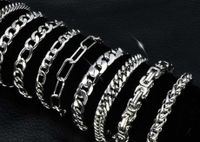 Hip-hop Solid Color Stainless Steel Plating Bracelets 1 Piece main image 1