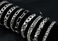 Hip-hop Solid Color Stainless Steel Plating Bracelets 1 Piece main image 5