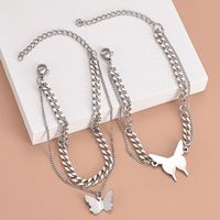 Sweet Butterfly Stainless Steel Plating Bracelets main image 2