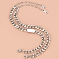 Simple Style Geometric Stainless Steel Plating Bracelets main image 4