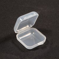 Simple Style Solid Color Plastic Jewelry Boxes 1 Piece sku image 1