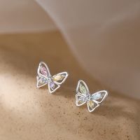 Fashion Butterfly Brass Plating Ear Studs 1 Pair main image 1