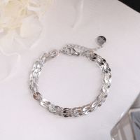 Ins Style Leaf Titanium Steel Plating Bracelets 1 Piece sku image 2