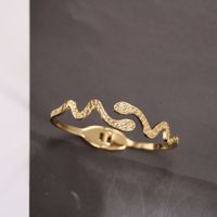 Fashion Snake Titanium Steel Plating Bangle 1 Piece main image 6