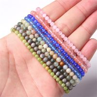 Simple Style Marble Natural Stone Beaded Bracelets main image 3