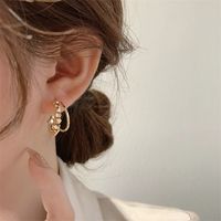 1 Pair Basic C Shape Irregular Alloy Ear Studs main image 5