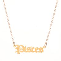 Fashion Constellation Alloy Women's Pendant Necklace 1 Piece sku image 9