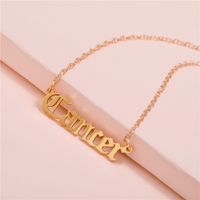 Fashion Constellation Alloy Women's Pendant Necklace 1 Piece sku image 12