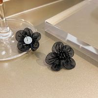 Simple Style Flower Cloth Lace Women's Ear Studs 1 Pair main image 4