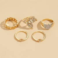 Fashion Animal Alloy Rhinestones Women's Rings 1 Set main image 5