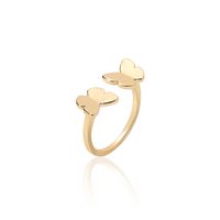 Fashion Butterfly Alloy Gold Plated Women's Open Ring 1 Piece main image 2