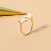 Fashion Butterfly Alloy Gold Plated Women's Open Ring 1 Piece main image 4