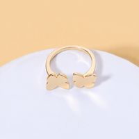 Fashion Butterfly Alloy Gold Plated Women's Open Ring 1 Piece main image 5