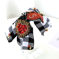 Fashion Bow Knot Cloth Inlay Rhinestones Hair Band 1 Piece main image 5