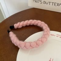 Simple Style Solid Color Cloth Knitting Hair Band 1 Piece main image 3
