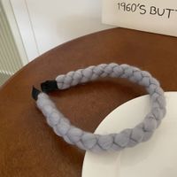 Simple Style Solid Color Cloth Knitting Hair Band 1 Piece main image 2
