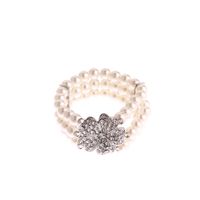 Fashion Flower Artificial Pearl Inlay Artificial Gemstones Women's Bracelets Earrings Necklace main image 3