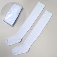 Unisex Casual Solid Color Cotton Over The Knee Socks sku image 1