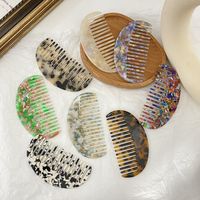 Retro Colorful Acetic Acid Sheets Hair Combs 1 Piece main image 1