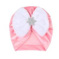 Fashion Snowflake Bowknot Baby Hat sku image 3