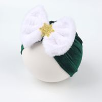 Fashion Snowflake Bowknot Baby Hat main image 4