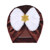 Fashion Snowflake Bowknot Baby Hat sku image 6