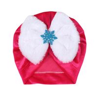 Fashion Snowflake Bowknot Baby Hat sku image 2