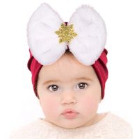 Fashion Snowflake Bowknot Baby Hat main image 5