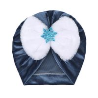 Fashion Snowflake Bowknot Baby Hat sku image 5