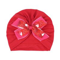Children Unisex Cute Bow Knot Printing Baby Hat sku image 7