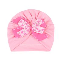 Children Unisex Cute Bow Knot Printing Baby Hat sku image 1